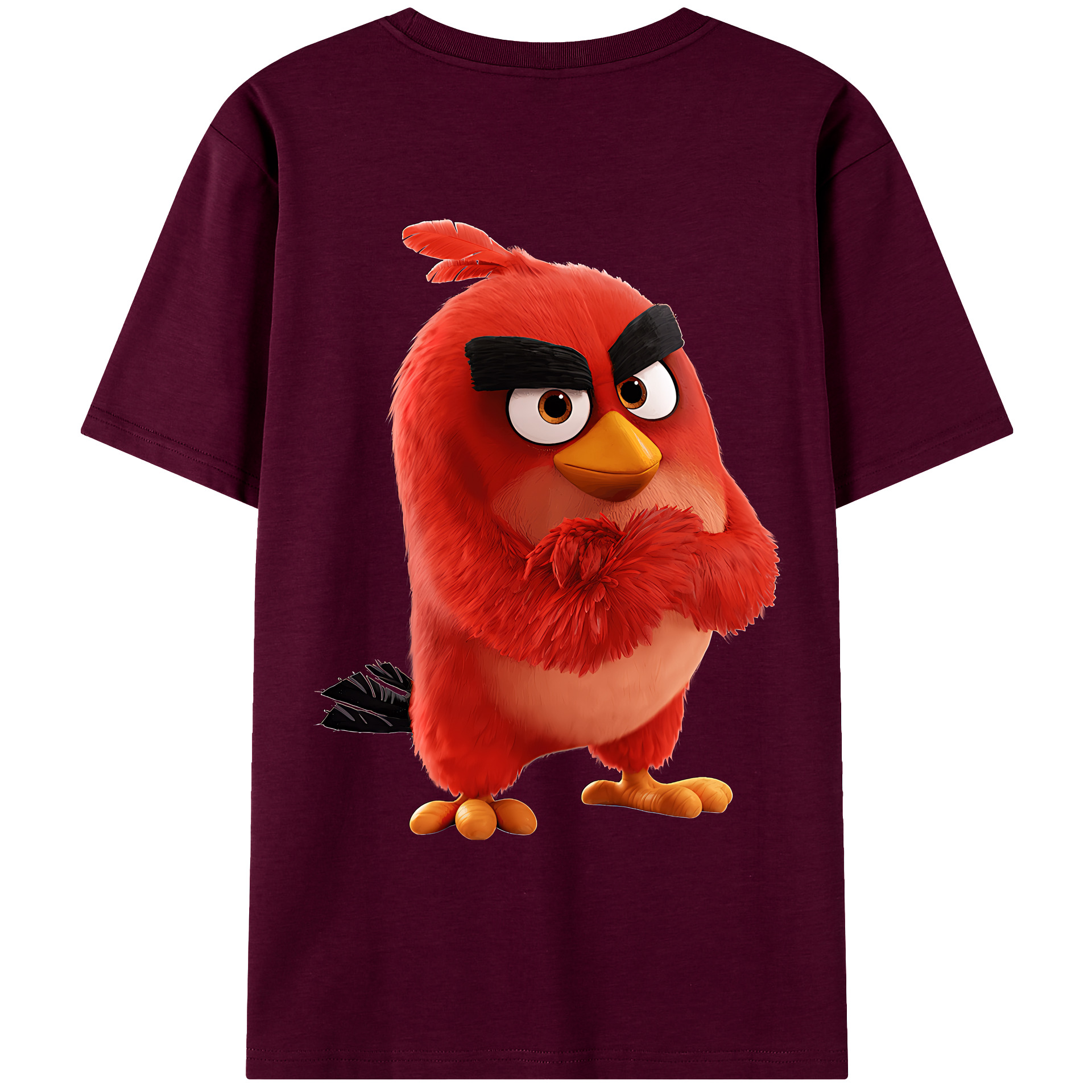 （画像用） Angry Birds アングリーバード レディース半袖Tシャツ(バックプリント)